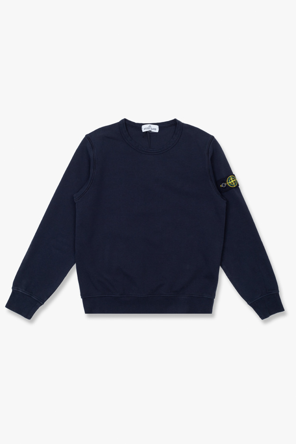 Stone Island Kids This turtleneck sweater from is knit from 100% wool in brown