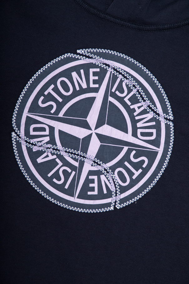 Stone Island Kids PMBB036C99FLE0021001 Ultra Logo Over Hoodie