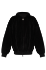 Balenciaga BLACK Velour sweatshirt with logo