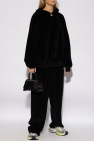 Balenciaga BLACK Velour sweatshirt with logo