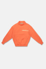 Fear Of God Essentials Kids ORANGE Sweatshirt with logo