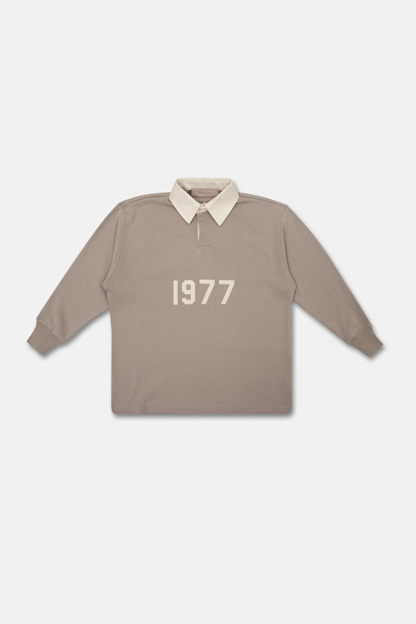 Versace logo print polo T-shirt Polo sweatshirt