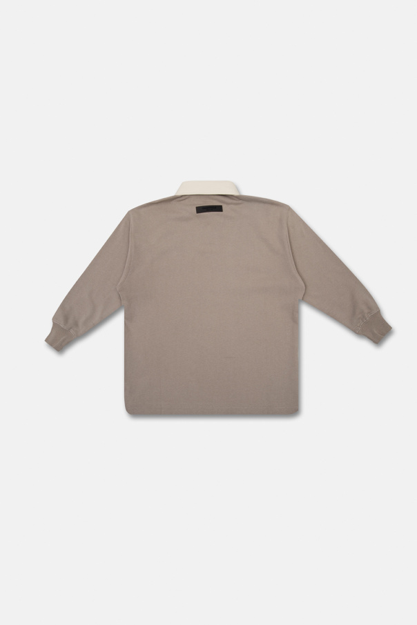 Versace logo print polo T-shirt Polo sweatshirt