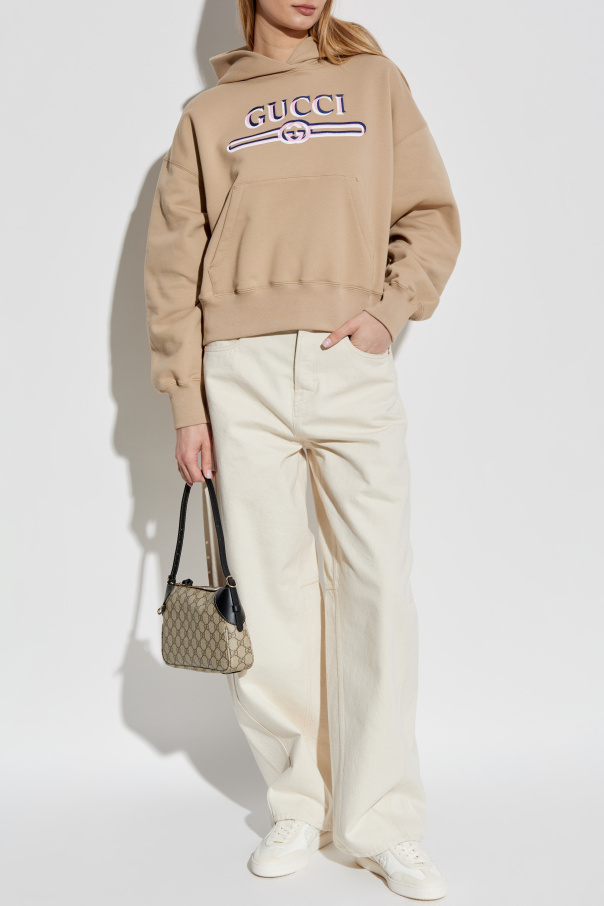 Gucci Pullover mit aufgedrucktem Logo