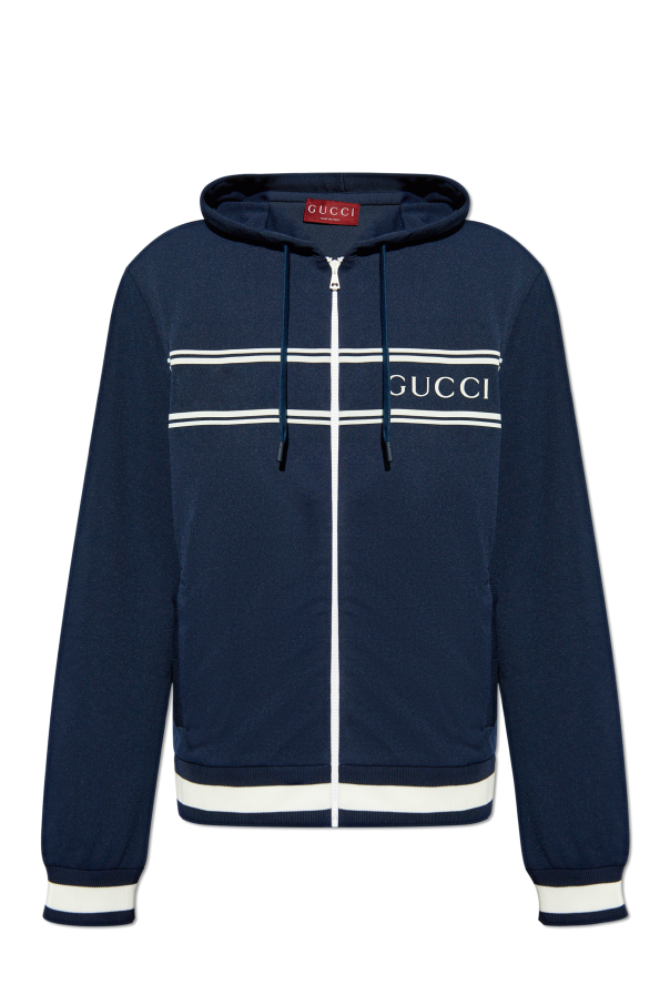Gucci Hooded zip-up sweatshirt