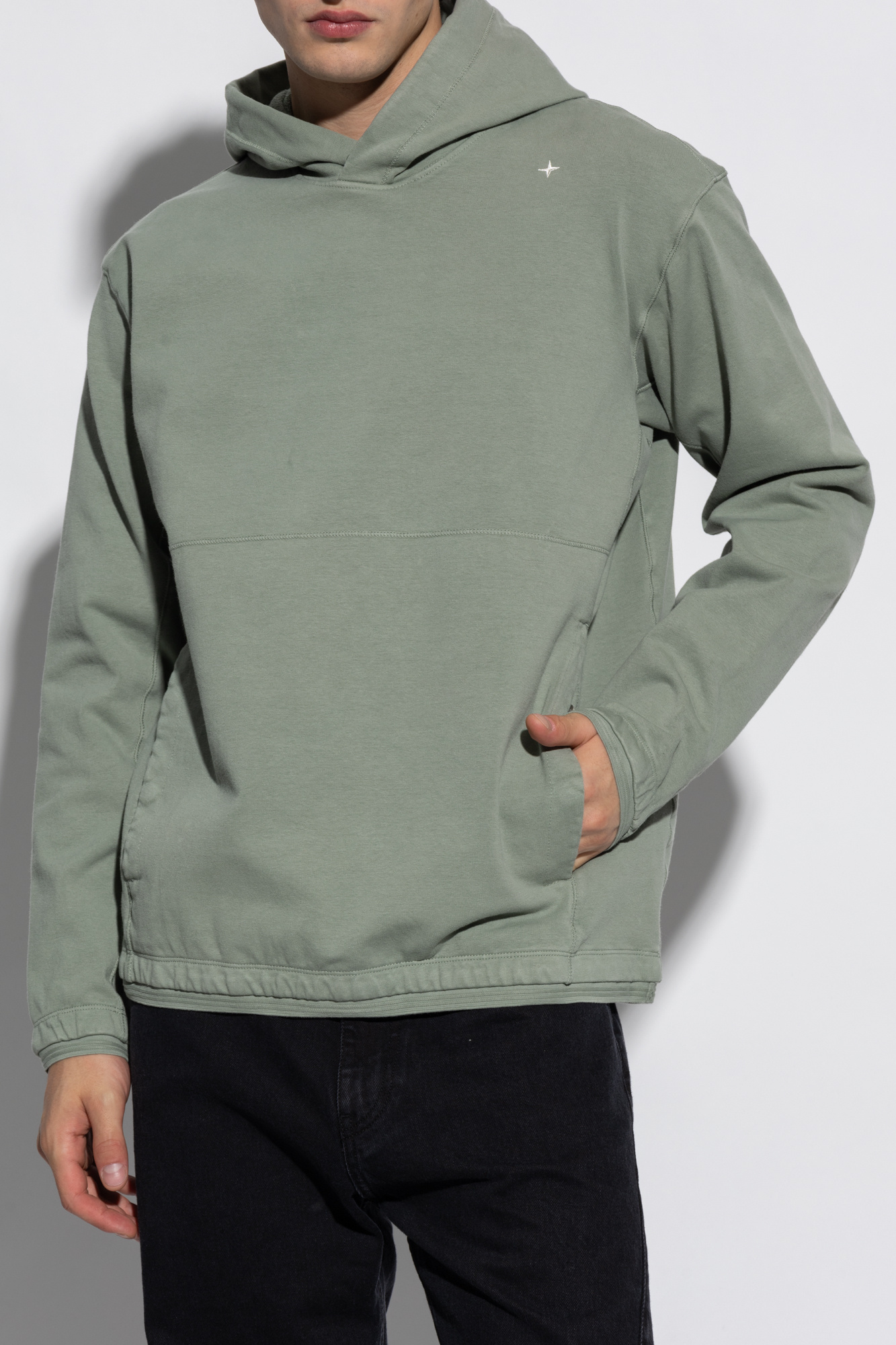 Stone Island Mock Long Sleeve Pullover Sweater