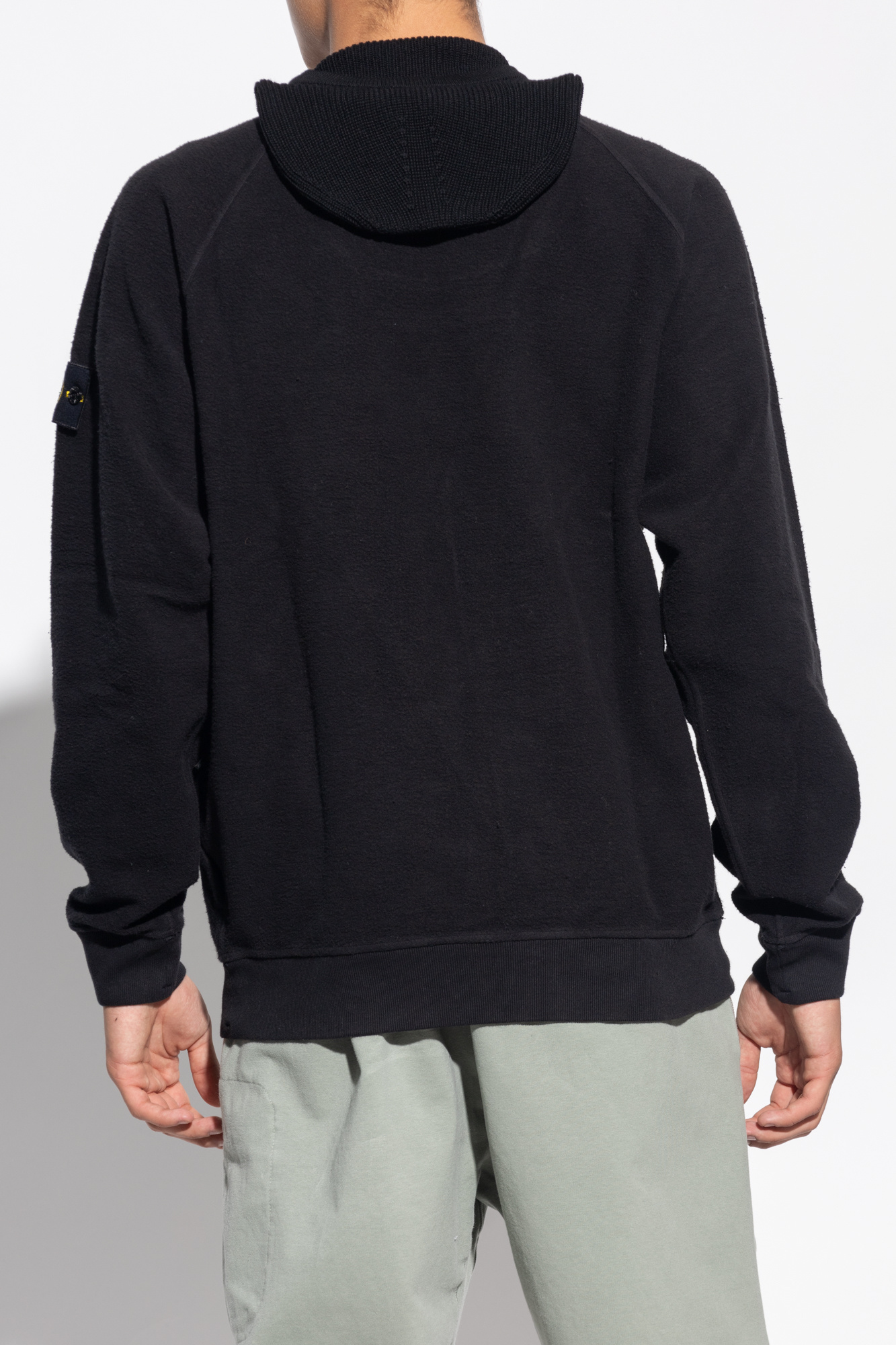 Stone Island Fleece sweatshirt with balaclava