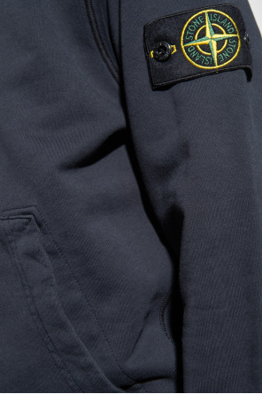 Stone Island Hoodie with logo patch