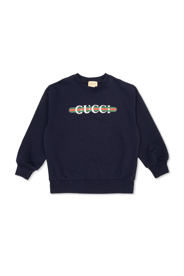 Gucci Kids Bluza z nadrukowanym logo