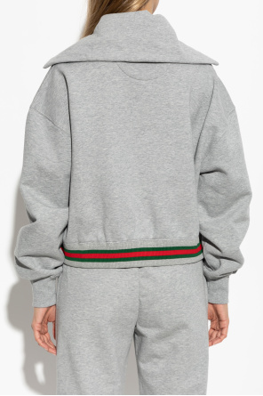 Gucci Bluza z szerokim kołnierzem