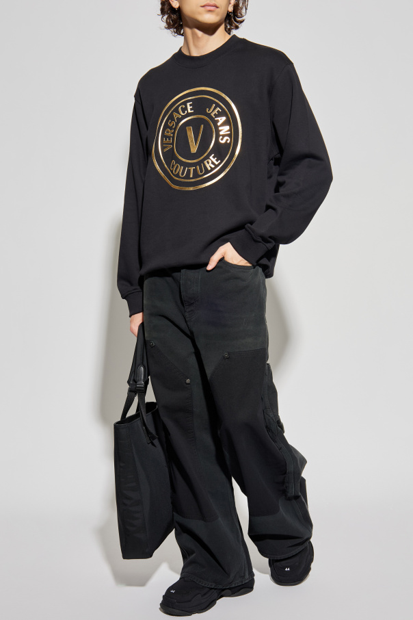 Versace Jeans Couture Sweatshirt mit gedrucktem Logo