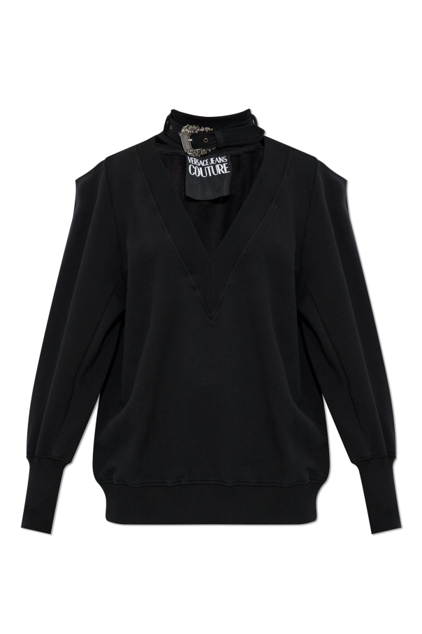 Dress with a stand-up collar od Versace Jeans Couture