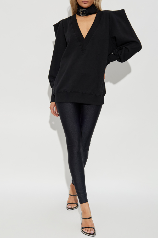 Versace Jeans Couture Vestido con cuello alto