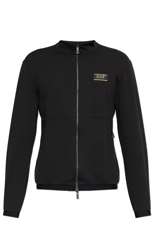 Zip-up sweatshirt with logo od EA7 Emporio Armani