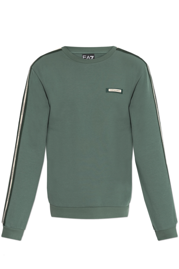 Sweatshirt with logo patch od EA7 Emporio Armani