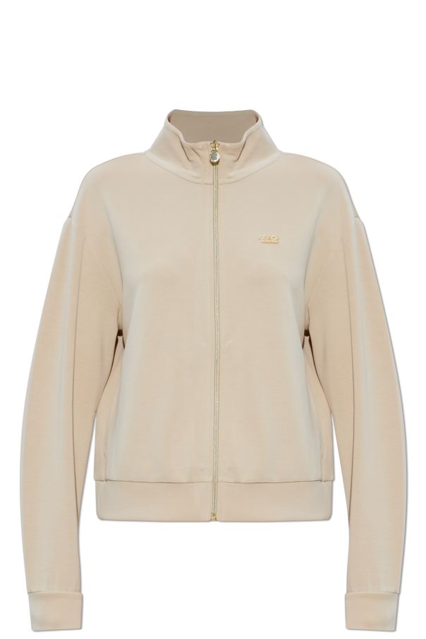 Zip-up sweatshirt with logo od EA7 Emporio Armani