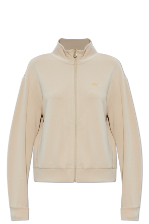 Zip-up sweatshirt with logo