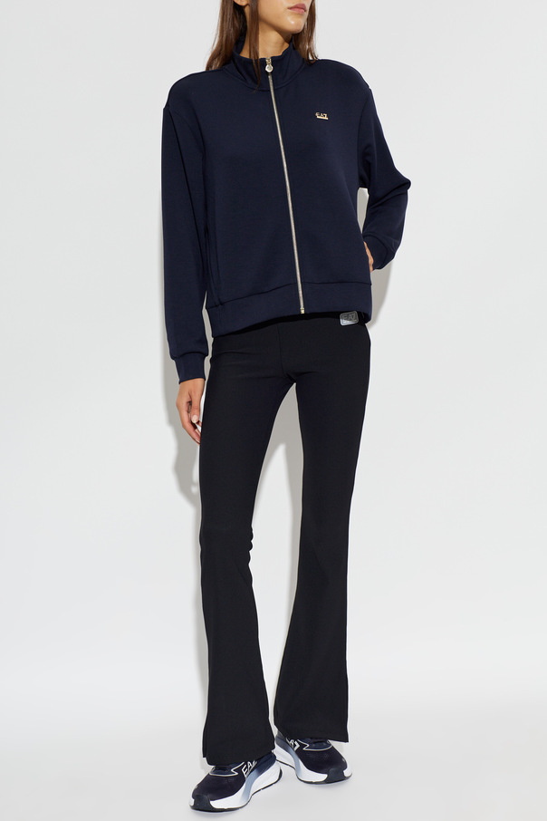 EA7 Emporio Armani Sweatshirt with stand-up collar