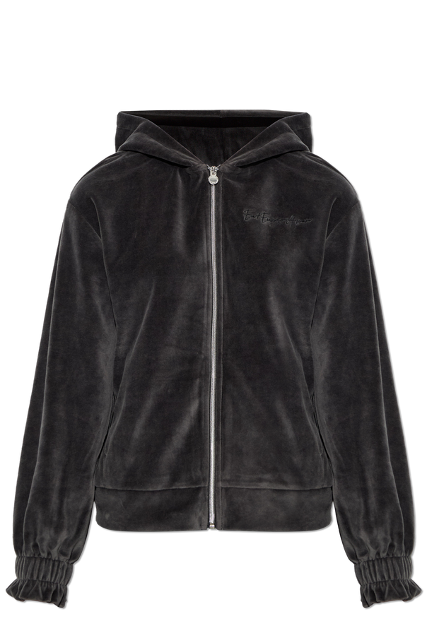 EA7 Emporio Armani Velvet Hooded Sweatshirt