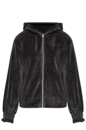 Velvet Hooded Sweatshirt