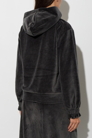 EA7 Emporio Armani Velvet Hooded Sweatshirt