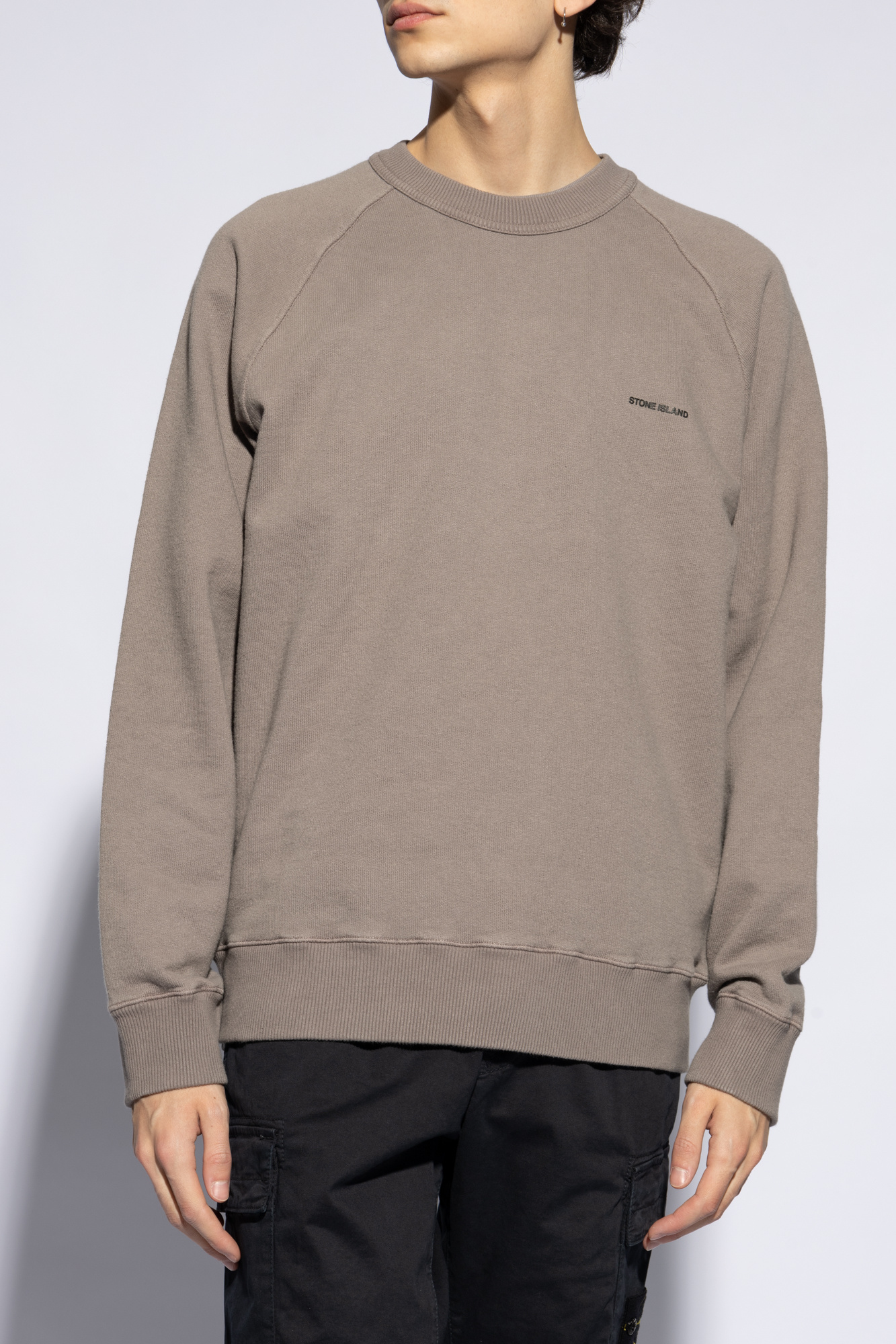 Stone Island sweatshirt mix-print with logo