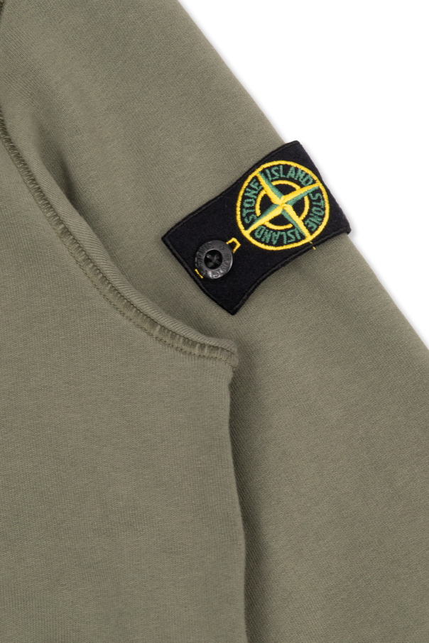 Stone Island Kids Zip-up padded hoodie