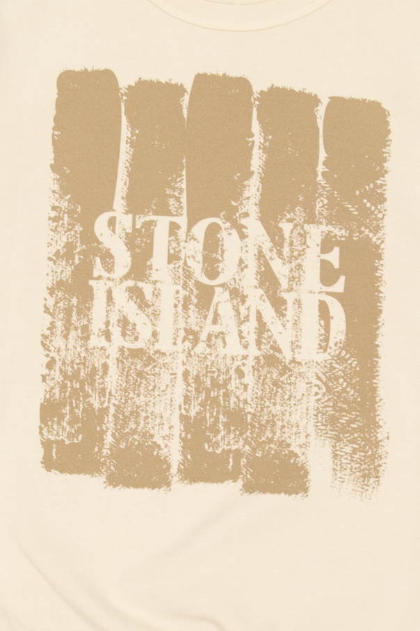 Stone Island Kids Printed Beige sweatshirt