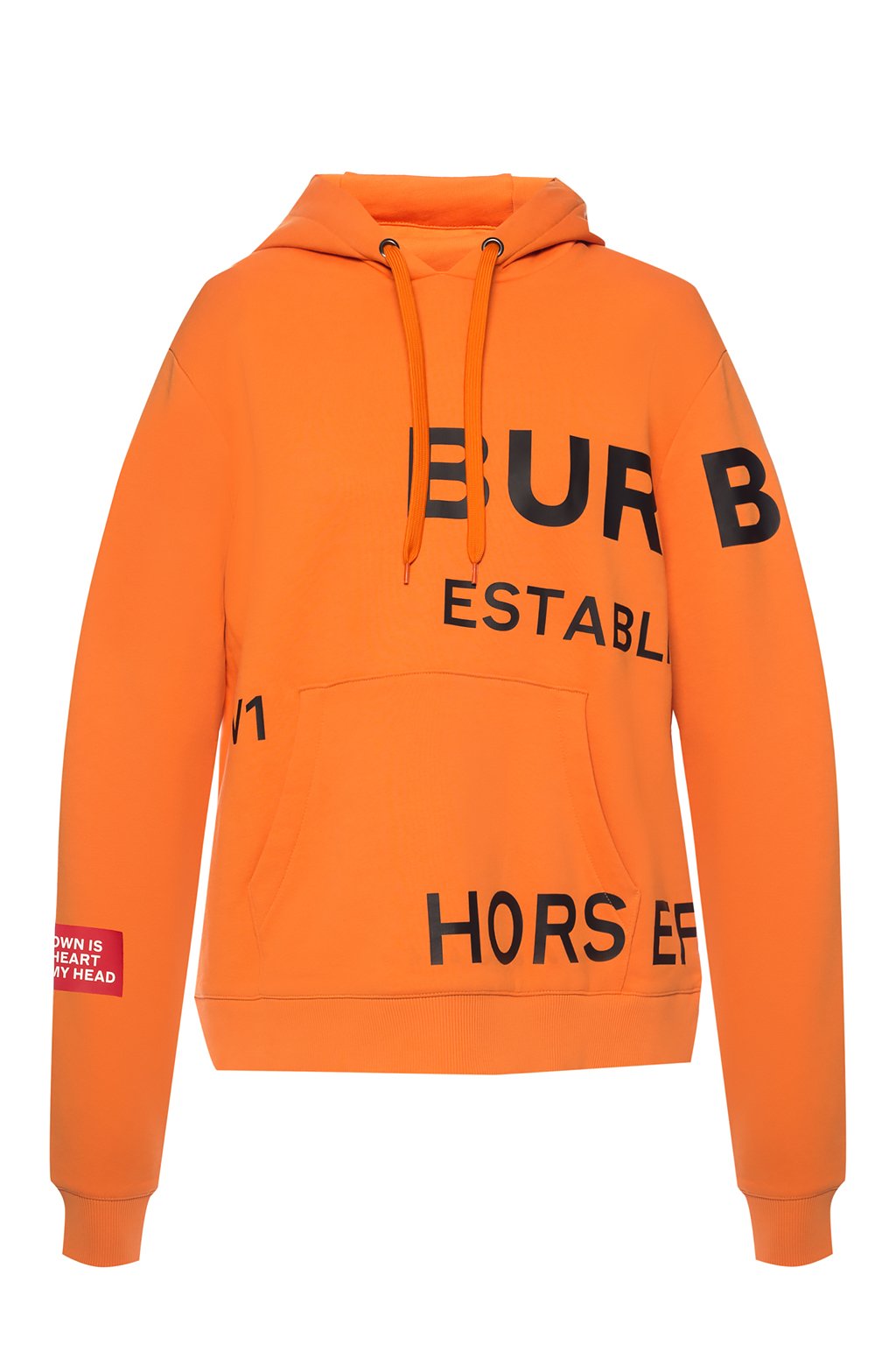 Orange Hooded sweatshirt Burberry - Vitkac Italy