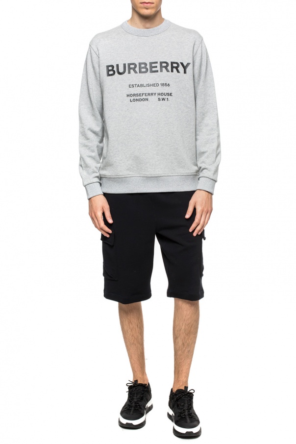 Grey Logo-printed sweatshirt Burberry - Vitkac Sweden