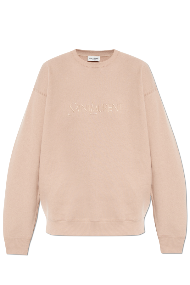 Saint Laurent Cotton sweatshirt with embroidered logo