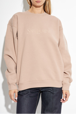 Saint Laurent Cotton sweatshirt with embroidered logo