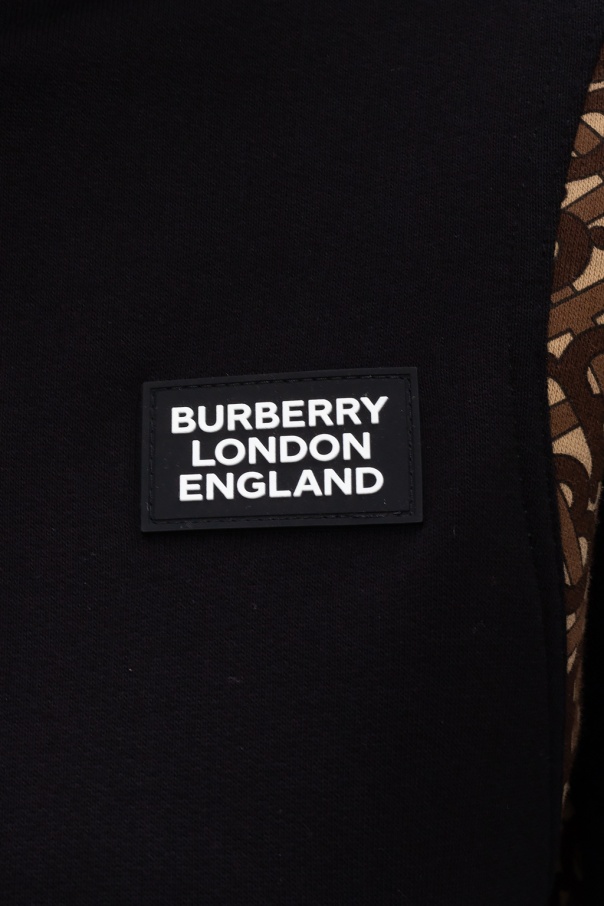 Hoodie with rubber logo patch Burberry - Vitkac HK