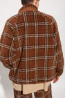 burberry cotton-gabardine Fleece jacket with ‘Vintage’ check