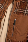 burberry cotton-gabardine Fleece jacket with ‘Vintage’ check