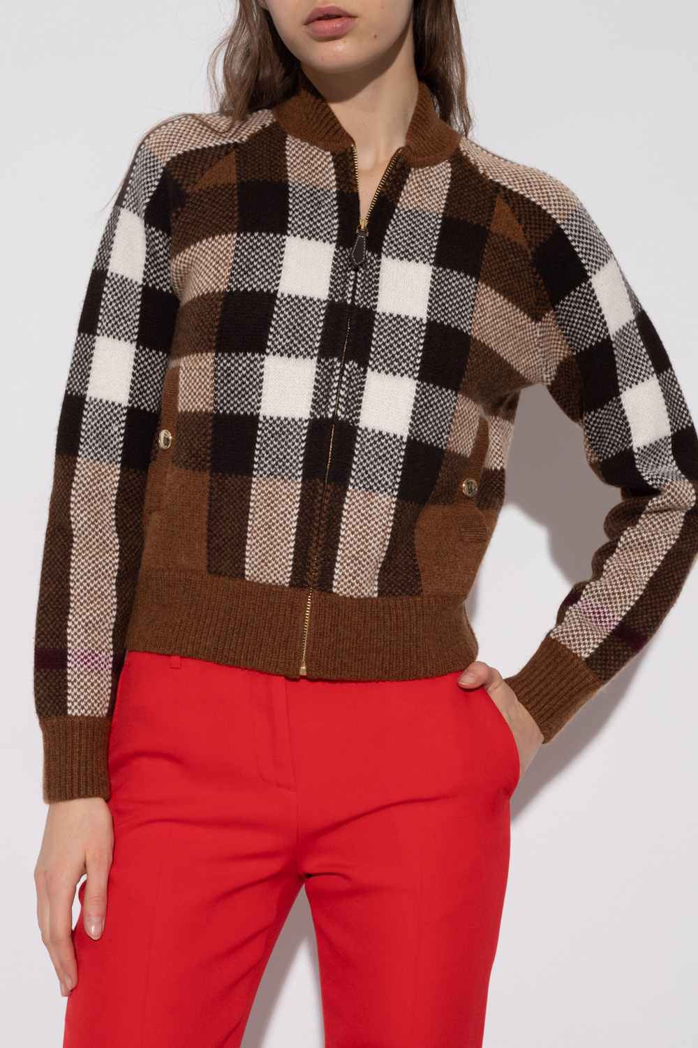 Burberry Checked cardigan