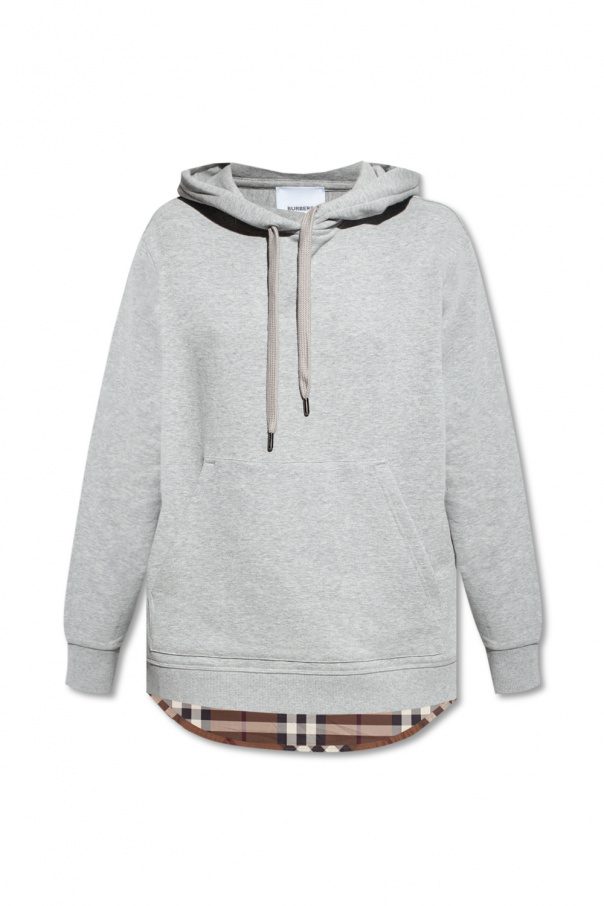 burberry item Hoodie with check insert