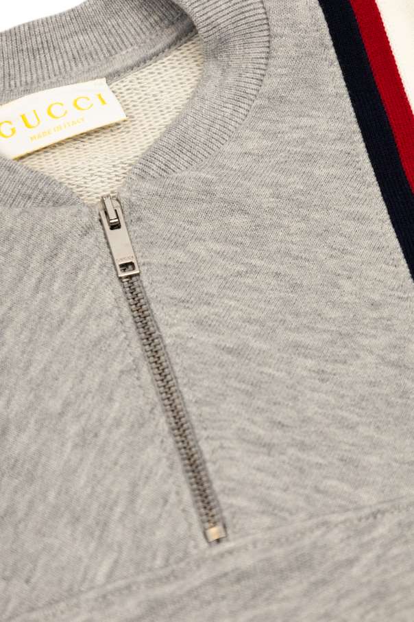 Gucci Kids Sweatshirt with a zipper neckline