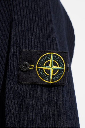 Stone Island Prążkowany kardigan