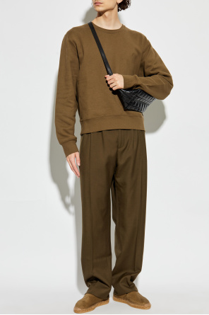 Cotton sweatshirt with round neckline od Saint Laurent