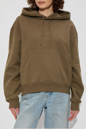 Saint Laurent Sudadera con logo bordado