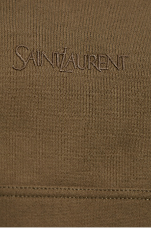 Saint Laurent Sudadera con logo bordado