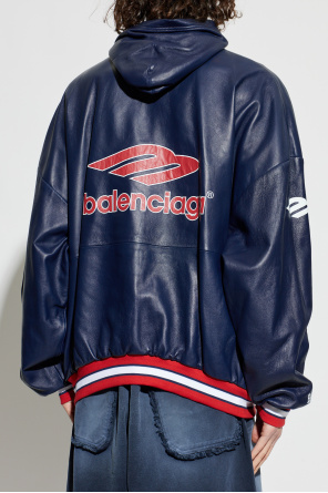 Balenciaga Leather hoodie