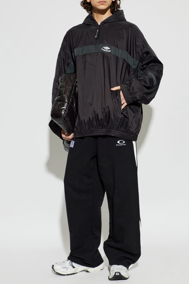 Balenciaga Nylon hooded sweatshirt