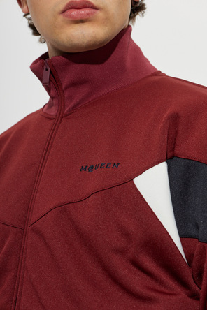 Alexander McQueen Sudadera con logo bordado