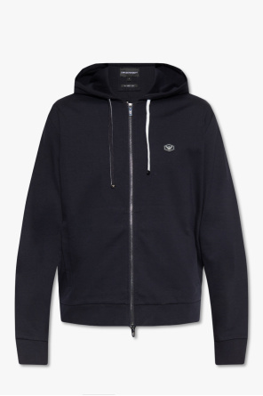 Logo-patched hoodie od Emporio Armani