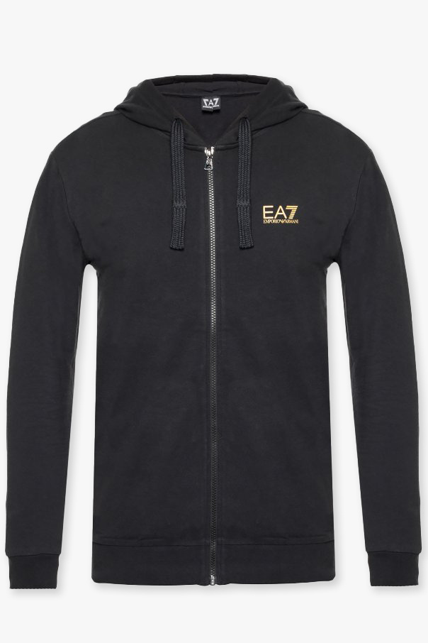 EA7 Emporio Armani Logo-printed hoodie