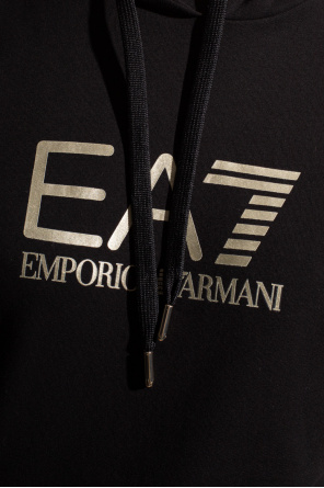 EA7 Emporio Armani Emporio Armani Loungewear 2-pak sorte og grå lounge t-shirts med v-hals og logo