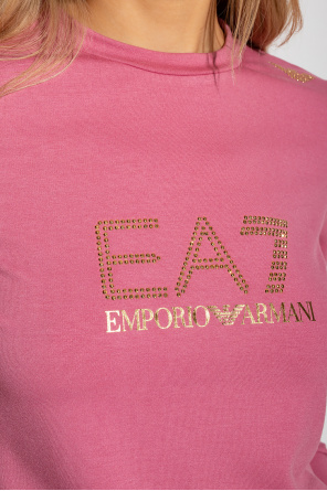 Emporio Armani WOMEN PUMPS MID-HEEL Emporio Armani Kids logo-patch cotton tracksuit set