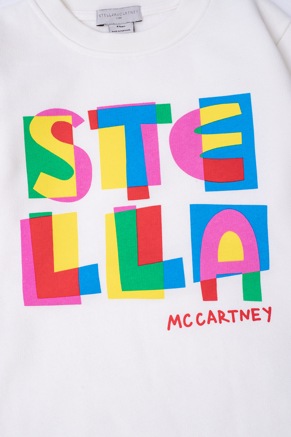 Stella McCartney Kids black crew neck stella sweatshirt